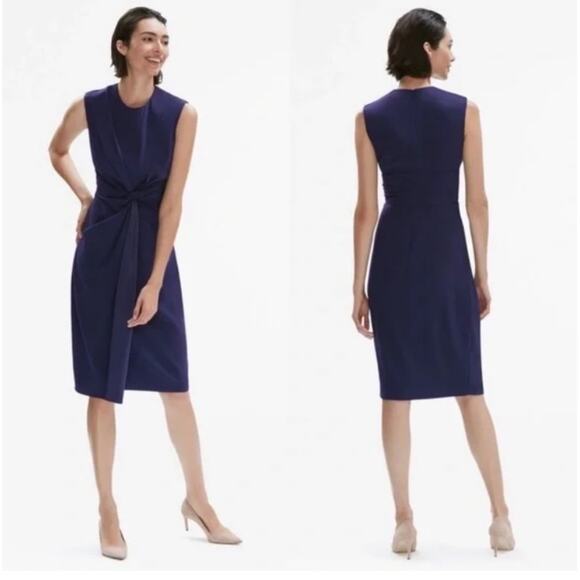 MM. Lafleur Taylor 2.0 Dress Deep Indigo - Picture 1 of 11